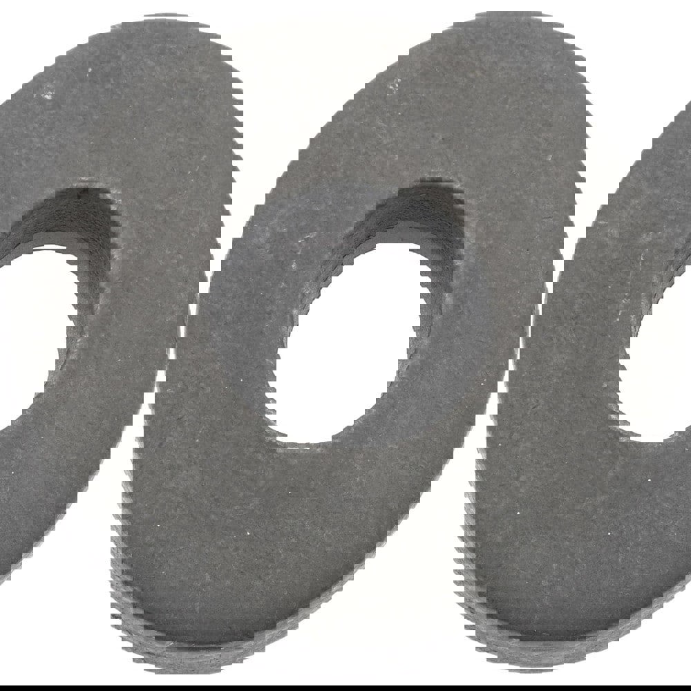 M8 Screw Standard Flat Washer: Steel, Black Phosphate Finish